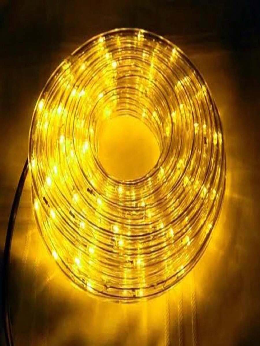 Maguera LED 10 metros color calidad, Luces de Navidad,tubo flexible con manguera transparente , manguera LED Navideña - Amarillo - Ver 1
