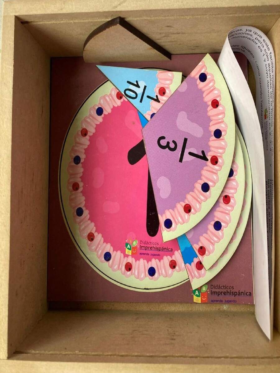 Publication: Didactic Children's Game Fraction Cake - Blue - View 1