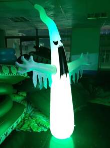 Inflables de Halloween con Luces a Control. Diseño de Fantasma, Calabaza con Fantasma, Ojos Terroríficos.Increíbles, Bonitos y Grandes Inflables de Temporada. Ideales para decorar Hogar, Oficina, Fiesta o Evento. Fantasma-Blanco. Fantasma con Calabaza-Naranja. Ojos-Azul. - Blanco - Ver 6