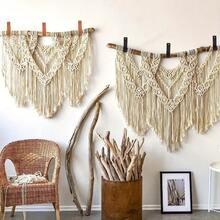 1 Miếng chất liệu da PU Rèm Dán Giá đỡ , Giá đỡ thanh rèm , chất liệu da PU Vòng Dây đeo Đối với Gỗ Rèm Dán , Móc treo tường Đối với Treo Khăn tắm Tấm thảm Ca nô Paddle , Boho Nhà nông Phong cách - màu đen - Xem 6