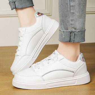Stylish White Casual Shoes For Women, Spring/Summer New Arrival, Perfect For Back To School, Available In Size 36-45