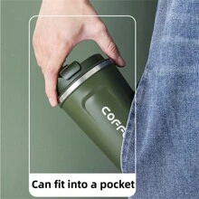 1 件 380 毫升 304 不锈钢真空咖啡杯 12.85 盎司创意防漏隔热杯，便携适用于商务办公、汽车驾驶、户外运动家庭厨房电器配件小工具工具圣诞节厨房用品烹饪圣诞节 - 顏色 - 查看 5