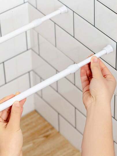 1 szt Wiertło Rozszerzalny Zasłony Pręt Wieszak Do Przechowywania Ubrań