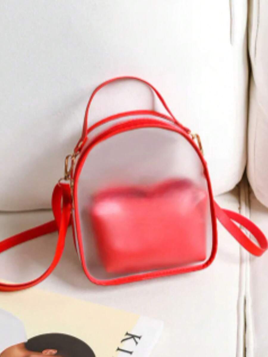 Women Satchels - 紅色 - 查看 1
