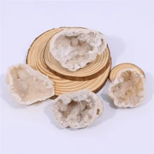 قطعة واحدة من كهف الكريستال الطبيعي من الكوارتز، ديكور منزلي، ديكور المكتب، DIY والتأمل، حجر كريم جميل وشافٍ للعلاج والصحة