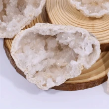 قطعة واحدة من كهف الكريستال الطبيعي من الكوارتز، ديكور منزلي، ديكور المكتب، DIY والتأمل، حجر كريم جميل وشافٍ للعلاج والصحة