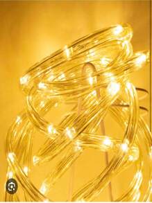 Maguera LED 10 metros color calidad, Luces de Navidad,tubo flexible con manguera transparente , manguera LED Navideña - Amarillo - Ver 4