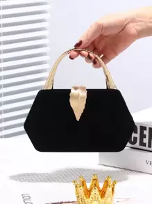 Fashionable Square Handbag With Rhinestone Hardware, Suitable For Party, Banquet, Birthday Gift, Cocktail Or Wedding Attire, Includes Handles And Detachable Shoulder Strap