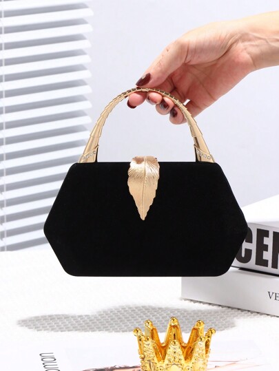Fashionable Square Handbag With Rhinestone Hardware, Suitable For Party, Banquet, Birthday Gift, Cocktail Or Wedding Attire, Includes Handles And Detachable Shoulder Strap