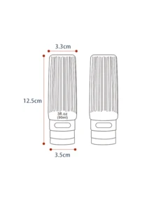 1pc 90ml Silicone Travel Refillable Bottle For Toiletries Storage - Cadet Blue - View 5