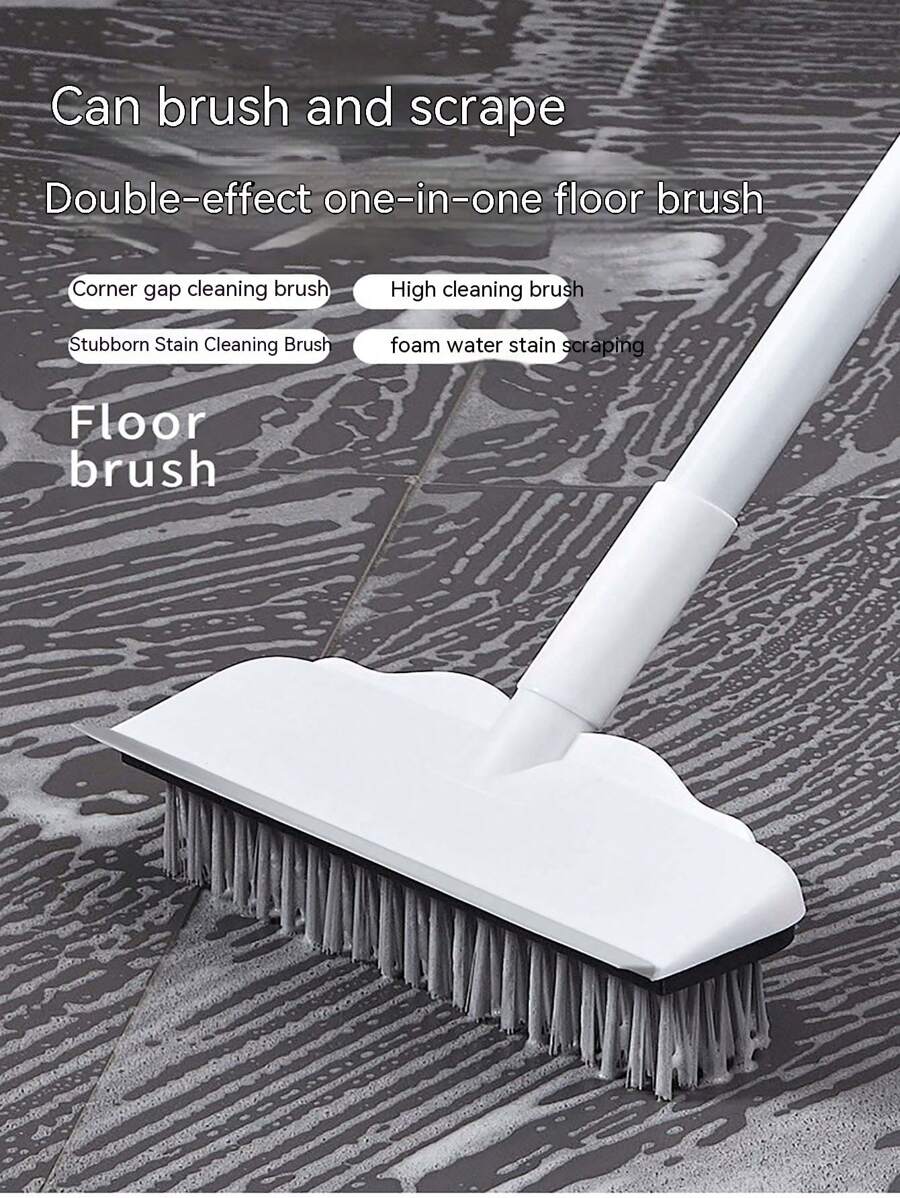 1入組硬毛地板清潔刷,適用於馬桶、浴缸、瓷磚縫隙