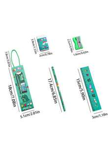 5pcs/set Cartoon Stationery Set, Including 1pc Multifunctional Pencil - Green - View 6