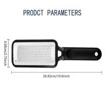 1PC Foot Rasp Foot File And Callus Remover, Best Foot Care Pedicure Metal Surface Tool To Remove Hard Skin, Can Be Used On Both Wet And Dry Feet, Surgical Grade Stainless Steel File - Black - View 6
