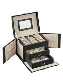 SONGMICS Jewelry Boxes - 黑色 - 查看 3
