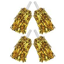 1套4入組金屬製慶祝用彩繩球,適用於舞蹈派對、足球、籃球、體育活動