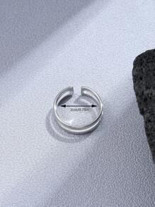 Fashionable and Popular Men Hollow Out Cuff Ring Stainless Steel for Jewelry Gift and for a Stylish Look