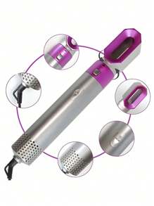 5-In-1 Hair Styler Set, Multifunctional Electric Professional Curling Iron. - Hot Pink - View 3