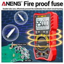 ANENG SZ20 25000 Counts Multimeter Smart Manual Range Meter NCV AC DC Ohm Hz Smart Manual Range Digital Multimetro Tester Tools - Red - View 5