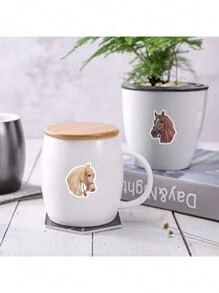 Paquete De 50 Pegatinas De Caballo, Pegatinas De Vinilo Impermeables De Pvc Estilo Caballo, Calcomanías Para Decoración, Fiesta, Coche, Portátiles, Botella De Agua, Casco, Pegatinas Para Refrigerador