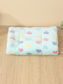 1pc Polyester Cute Star & Heart Bone Pattern Breathable Washable Thickened Pet Bed Mat, Suitable For Medium/Small Cats & Dogs All Seasons (Suitable For Happy Dogs, Teddy Bears/Poodles, Not Suitable For Large Dogs) - Multicolor - View 8