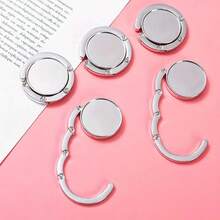Gancho Para Mochila, Gancho Portátil Para Borde De Escritorio, Gancho Para Escritorio De Oficina, Colgador Invisible Para Mujer, 1 Ud. - Plateado - Ver 7
