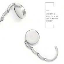 Gancho Para Mochila, Gancho Portátil Para Borde De Escritorio, Gancho Para Escritorio De Oficina, Colgador Invisible Para Mujer, 1 Ud. - Plateado - Ver 6