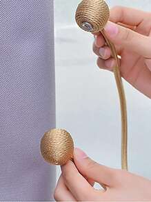 1pc Modern Magnetic Curtain Tieback, No Drilling Curtain Buckle With Simple Design For Easy Installation