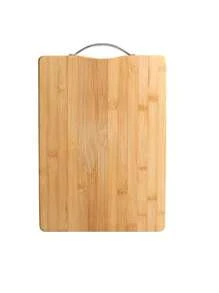 Tabua de Corte Legumes Carne Bambu com Alça - Amarelo - Visão 5
