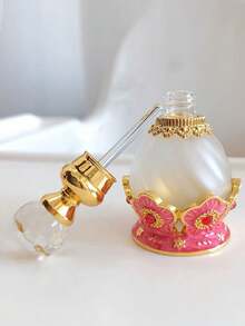 復古紋身色精油噴霧瓶吸管玻璃瓶球形香水瓶(無香水,僅空瓶)