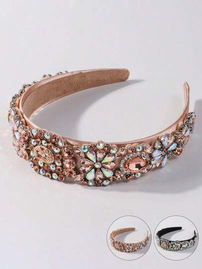 Diadema decorativa con gemas estilo real, diadema, accesorio para el cabello, accesorios para el cabello, tocado