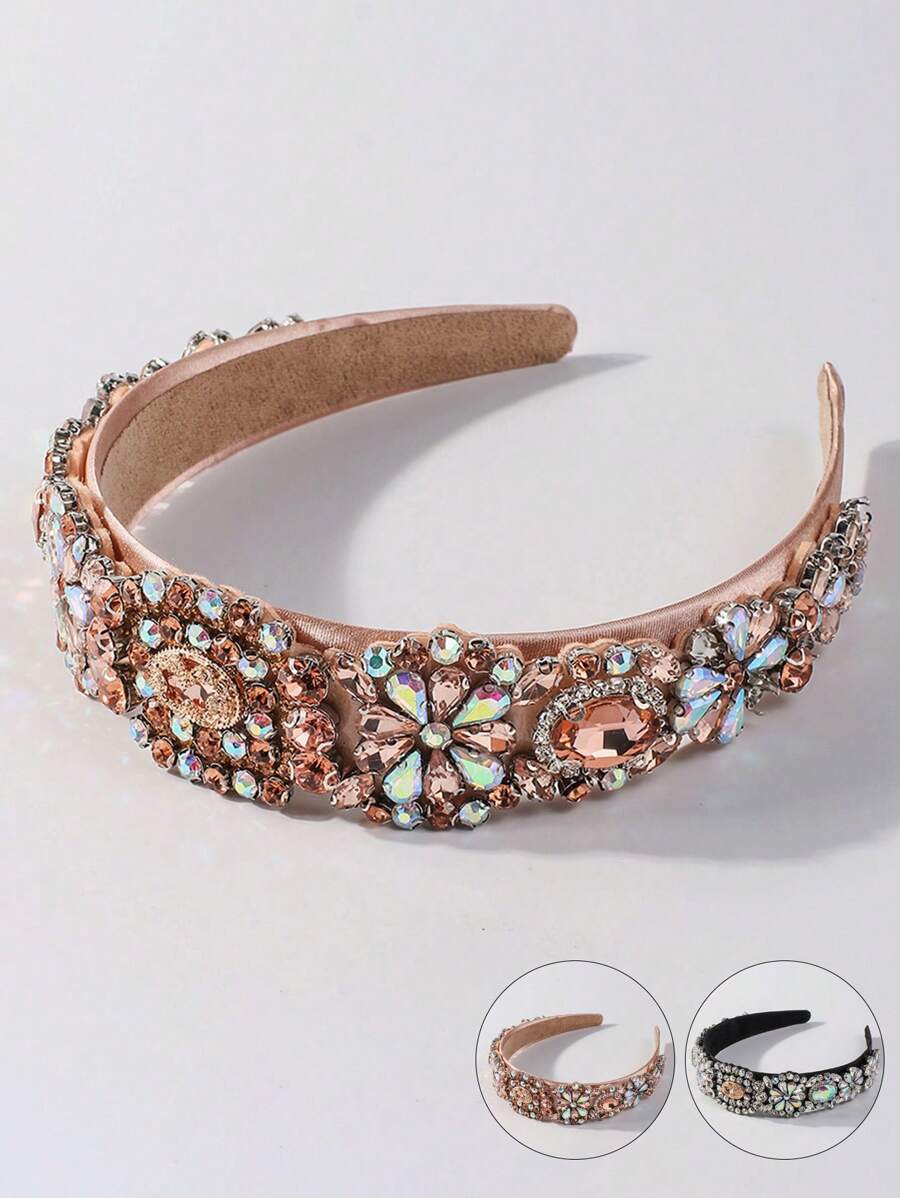 宝石装饰发箍皇家、发带、发箍、发饰头带、头饰 - 彩色 - 查看 1