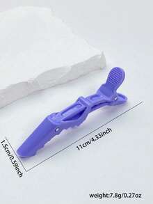 1袋5入鱷魚夾,專業塑料分層造型夾,美髮沙龍專家