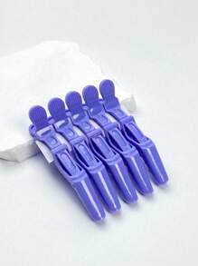 1袋5入鱷魚夾,專業塑料分層造型夾,美髮沙龍專家