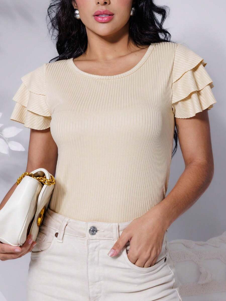 Women T-Shirts - 米色 - 查看 1