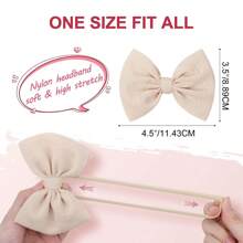 3 PCS PER SET Girls Nylon Headbands Bows Handmade Hair Hairbands Accessories For Girls