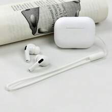 Apple Airpods De 2da Generación Con Funda Protectora Y Cordón Para Audífonos - Blanco - Ver 1