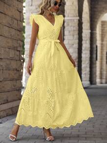Women Dresses - Yellow - View 5