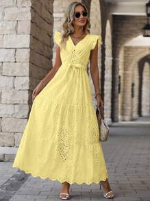 Women Dresses - Yellow - View 1