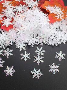 300pcs Snowflake Shaped Diy Christmas Wedding Party Confetti,Christmas