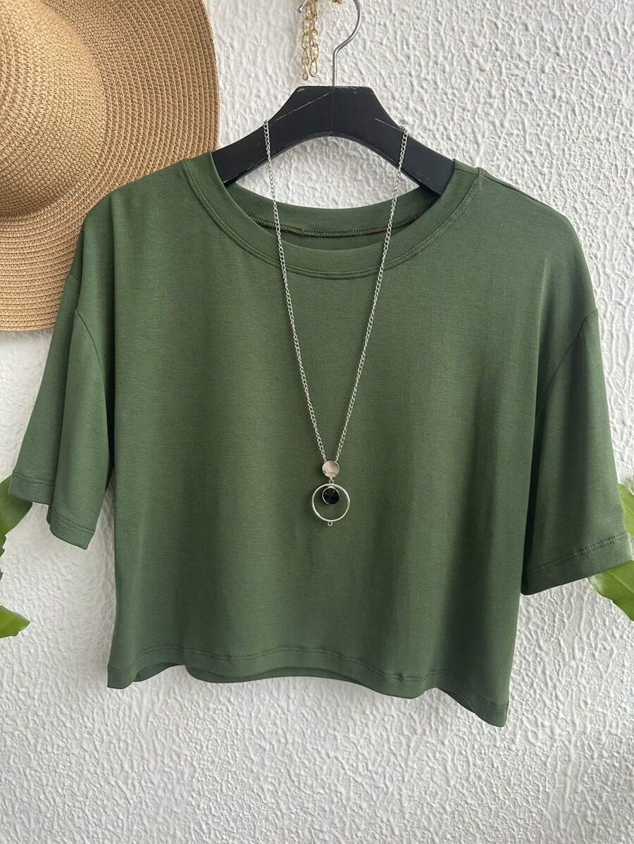 Women Tops - xanh quân đội - Xem 1
