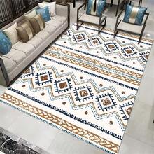 1 件長方形地毯墊適用於家居、客廳、臥室、防滑、耐磨、防髒、四季、人造羊絨、可水洗