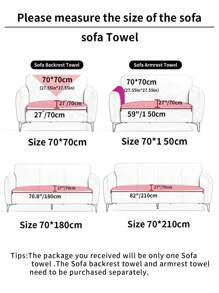 1pcRabbit proof plush straight sofa cushion in winter - Beige - View 2