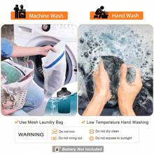 Winter Men's Warm Vest, 11 Zone Heated Vest USB Intelligent Dual Control Switch,Outdoor Soft Waterproof And Windproof Hunting Heated Vest (Battery Not Included) - Black - View 6