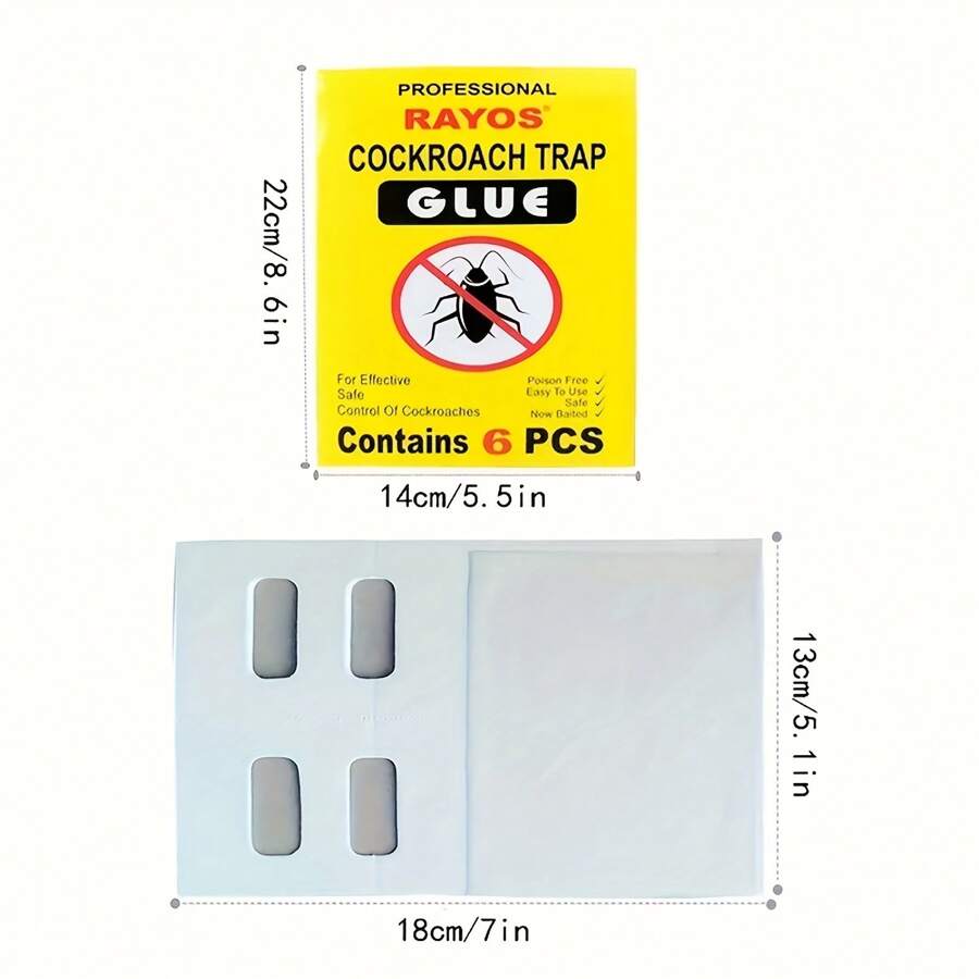 Cockroach Traps Stickers Adhesive Roach Board, Insect Traps For Indoor