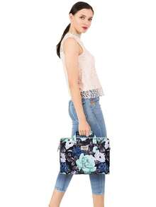 MOSISO Laptop Shoulder Bag Compatible with MacBook Air 15 inch M2 A2941 2023/Pro 16 2023-2019 M2 A2780 M1 A2485 A2141/Pro 15 A1398, 15-15.6 inch Notebook, Succulent Briefcase Sleeve Case with Belt - màu đen - Xem 6