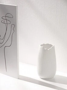 1pc Artistic Portrait Ceramic Vase - Multicolor - View 6