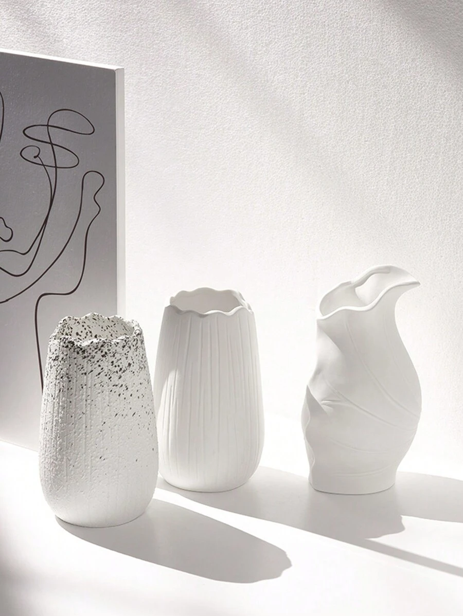 1pc Artistic Portrait Ceramic Vase - Multicolor - View 1