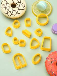 18 件塑膠軟陶模具和黏土切割工具組適用於 Diy 手工珠寶製作 - 棕色 - 查看 8