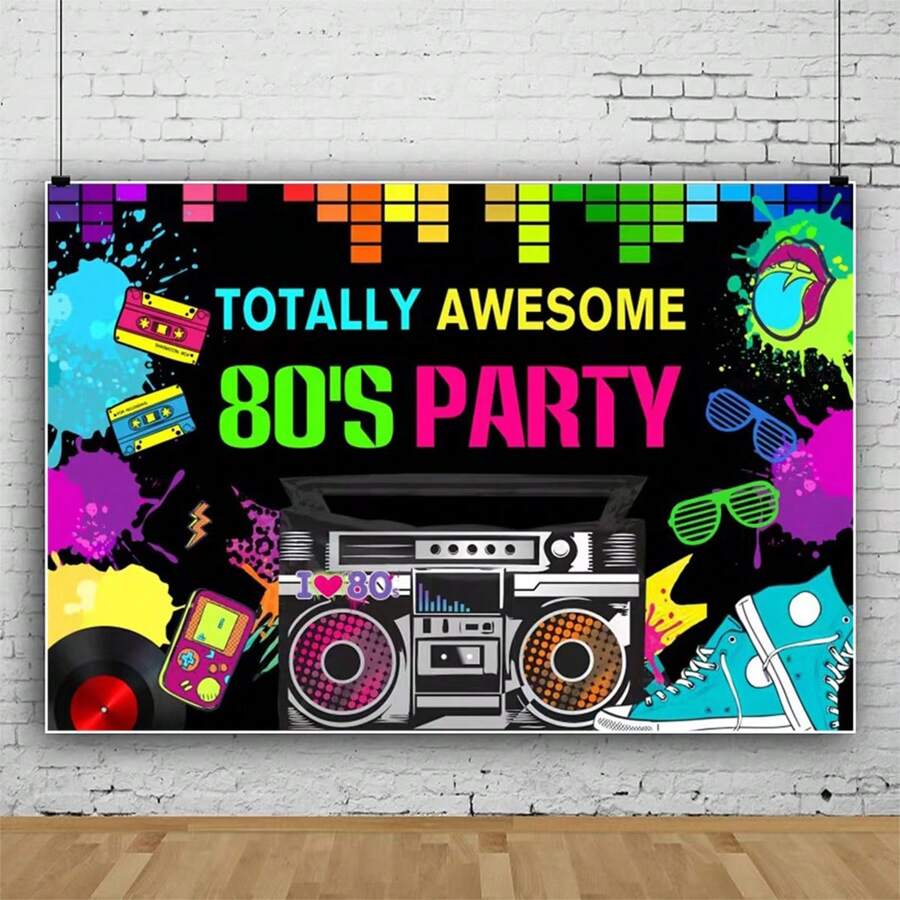 80s 90s 2000s 5x3ft Vinyl Disco Party Backdrop Retro Disco Party ...