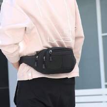Men Waist Bags - 黑色 - 查看 3